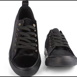 Black Velvet Sneakers